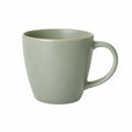 Tazza in ceramica verde salvia 350 ml - design moderno con manico