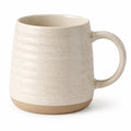 Tazza 400 ml in gres ceramico avorio con manico stile rustico